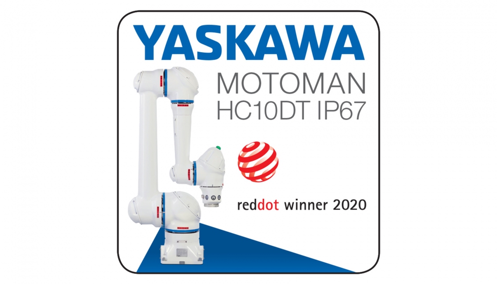 El robot colaborativo Motoman HC10DT IP67 gana el Red Dot Award por su excelente calidad de diseo