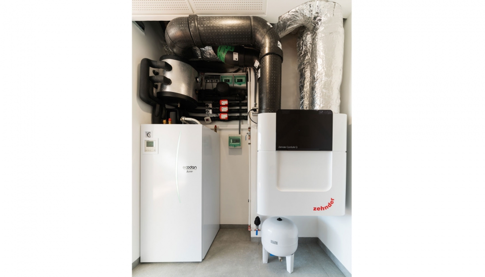 Las unidades de ventilacin Zehnder ComfoAir 350 ERV instaladas ofrecen una tecnologa innovadora para la recuperacin de calor y la humedad...