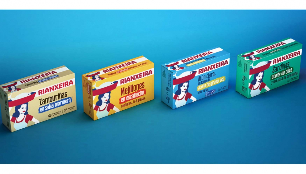 El nuevo packaging de Rianxeira tambin fue premiado con el Pentawards Plata 2019 en los premios de diseo de mayor prestigio internacional...