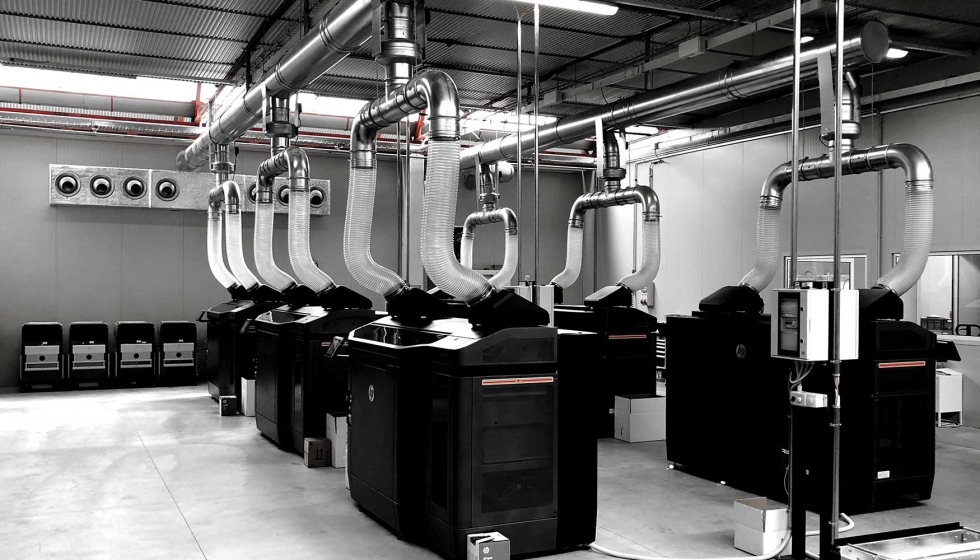 Sede de Weerg, con la mayor instalacin de impresoras industriales 3D HP Multi Jet Fusion 5210
