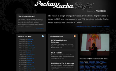 'PechaKucha' tiene por objetivo apoyar a la comunidad de diseadores y animarlos a compartir sus proyectos