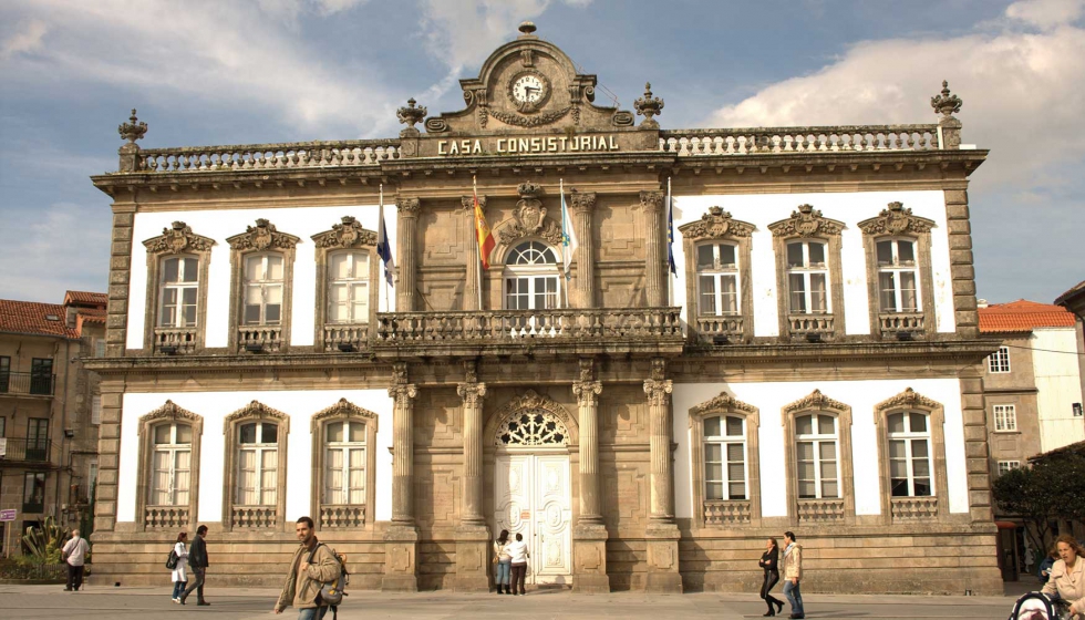 Fachada del Ayuntamiento de Pontevedra. Foto: Iago Pillado