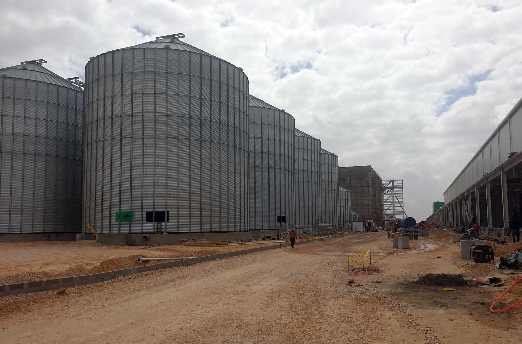 Planta de 14 silos desarrollada por Symaga para Bhler en la localidad egipcia de El Sadat City