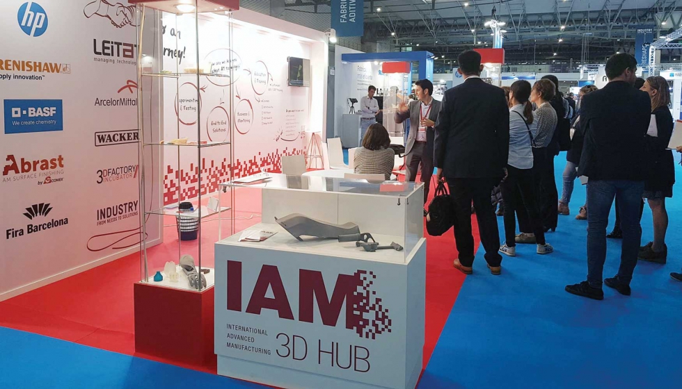 Presentando los servicios del IAM 3D HUB a los visitantes durante la pasada edicin de la feria Industry From Needs to Solutions...
