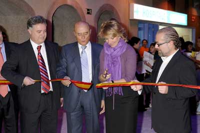 Inauguracin de Micropolix. De izquierda a derecha: Manuel A...