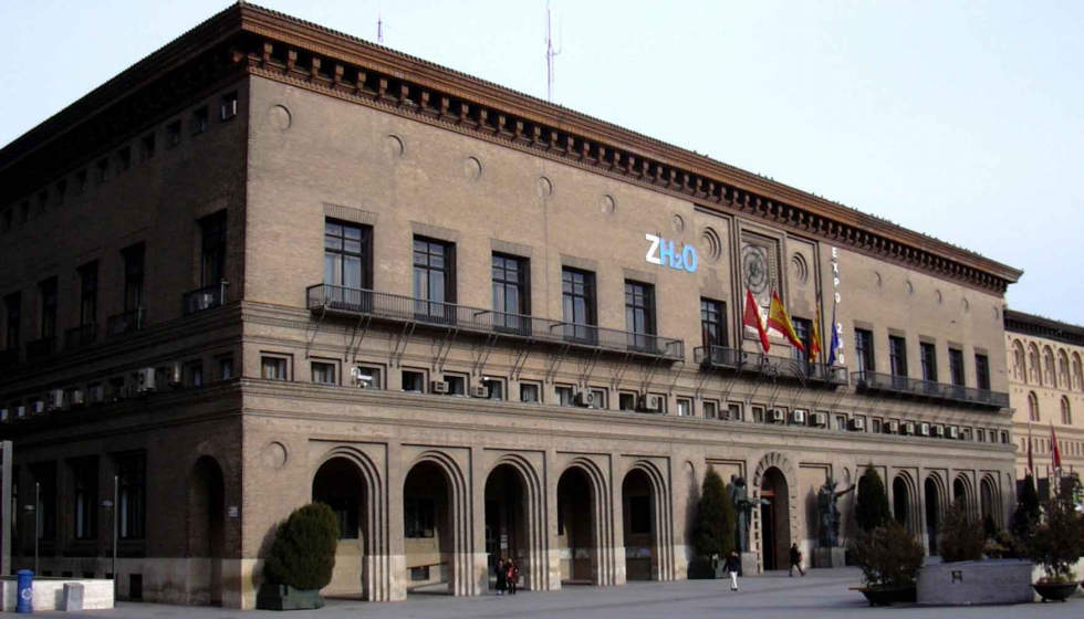 Fachada del Ayuntamiento de Zaragoza en una imagen de archivo. Foto: Ecelan