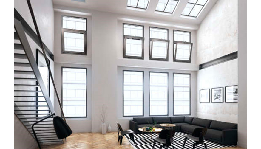 Las ventanas grandes aumentan significativamente la calidad de la estancia en oficinas y propiedades residenciales