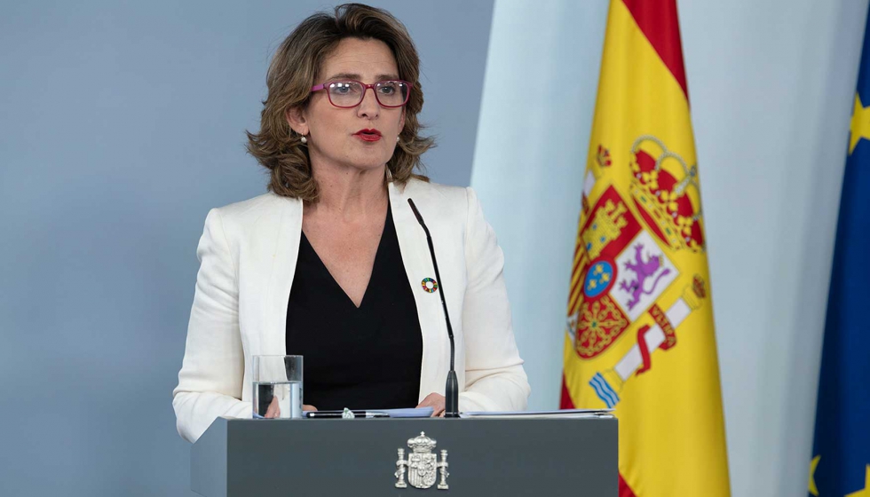 La vicepresidenta cuarta y ministra para la Transicin Ecolgica y el Reto Demogrfico, Teresa Ribera...