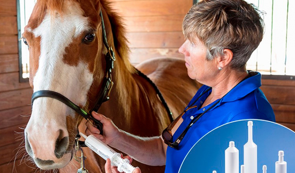 La jeringa Posi-Dose est diseada para tratamientos de desparasitado orales en equinos
