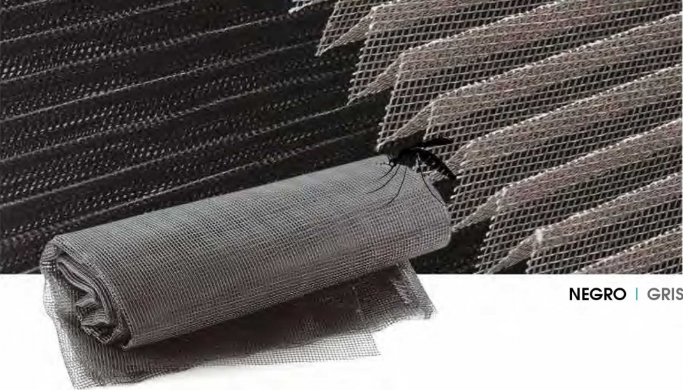 La nueva tela plisada de Ideco est disponible en dos tonalidades, gris y negro