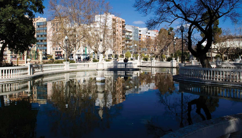 Imagen del estanque del Parque Ribalta, en Castelln. Foto: yban