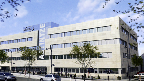 El edificio de oficinas Astintze est� ubicado en la fachada del nuevo centro empresarial de Inbisa en Derio