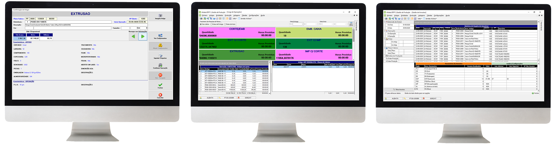 O software Alidata d resposta  especificidades da indstria de plsticos, onde, muitas vezes...