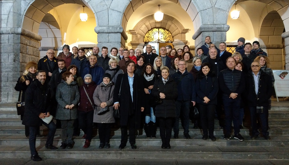 Los miembros del comit de gestin de Context en su ltima reunin en enero, en Eslovenia