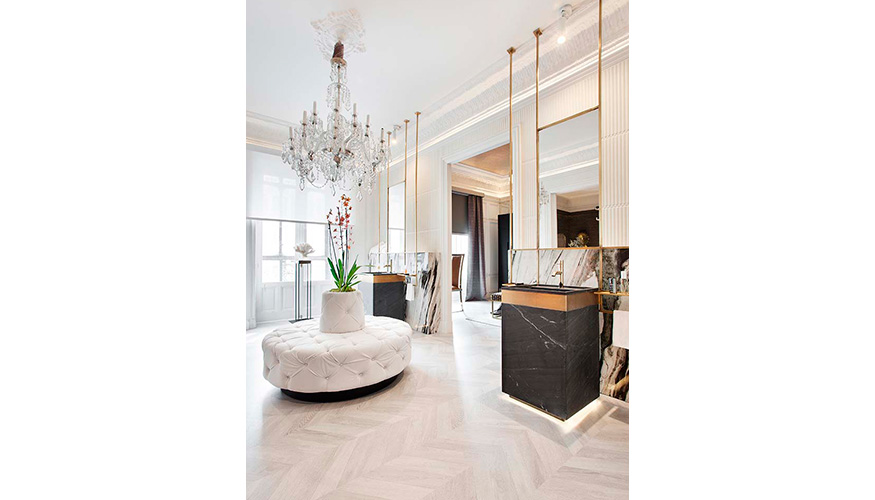 Suite La chambre enchastres con un laminado Masterpieces de firma Faus International Flooring