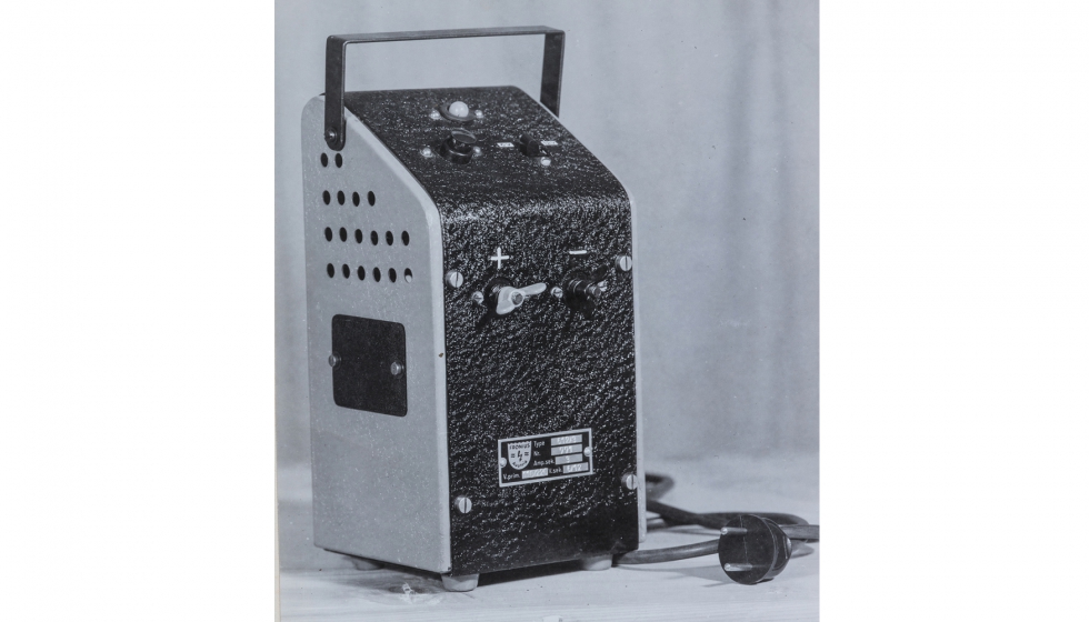 Uno de los primeros cargadores de batera. Foto: Fronius International GmbH