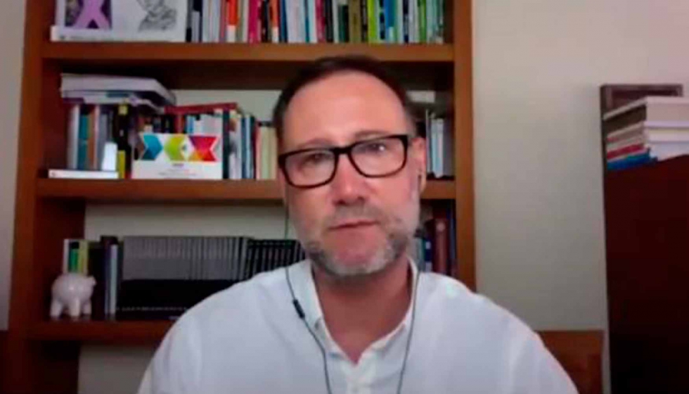 Pedro Garc�a Aguado durante su intervenci�n en la primera sesi�n de Fratertalks