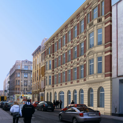 Nawrot contar en total con 16 oficinas, repartidas en dos plantas del edificio, situado junto a la calle principal de Lodz...
