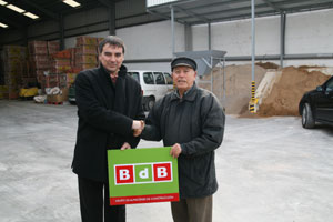 Jos� Dur�, director del Grupo BdB con Jos� Rubert, presidente de Gremio Alba�iles