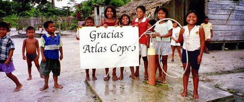 Desde 1984 Atlas Copco ha contribuido a que ms de un milln de personas tengan acceso al agua potable