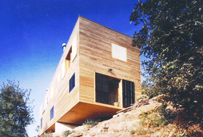 Una vivienda en Vacarisses (Barcelona), una de las obras donde Miguel Nevado ha utilizado paneles KLH. Foto: H Arquitectes...