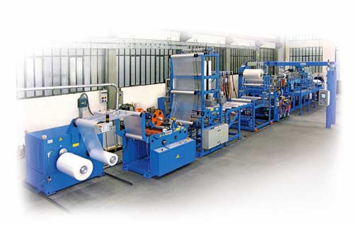 Line for production of PET film extrusion