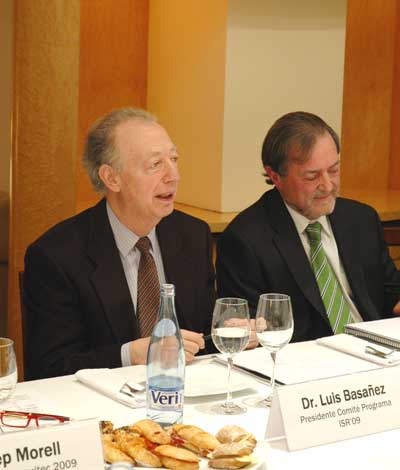 Luis Basaez, junto a Juan Luis Elorriaga, presidente de AER/ATP y vicepresidente del ISR 2009...