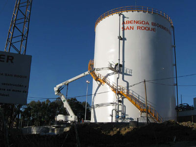 La empresa Hune ha servido plataformas elevadoras para la construcci�n de la planta de fabricaci�n de biodi�sel en la localidad gaditana de San Roque...