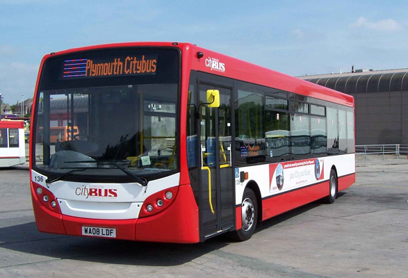 La innovadora empresa Plymouth City Bus, con una flota de ms de 170 autobuses...