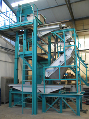 Criba Wau de agitaci�n directa, en planta piloto