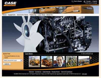 El nuevo sitio web expone toda la maquinaria con imgenes, informacin detallada y noticias de la empresa