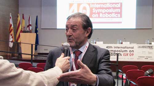 Juan Luis Elorriaga, durante la entrevista
