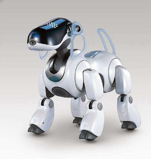 El perrito robot Aibo, de Sony, puede encargarse de la videovigilancia de la vivienda. Es capaz de aprender y tiene personalidad programable...
