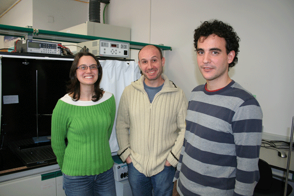 Elena Guilln, Juan Antonio Anta y Pablo Gonzlez, investigadores del proyecto