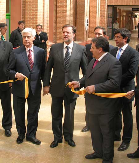 From left to right, Gonzalo Arguil, Marcelino Iglesias, Manuel Teruel (in front), Alberto Lpez and Jos Luis Aguirre...