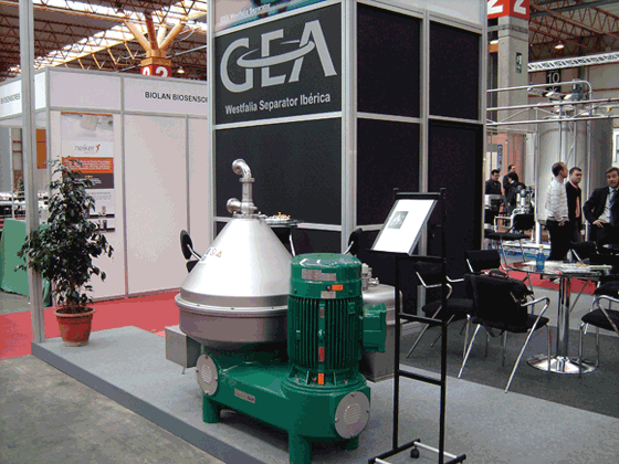 El separador HyDry GSC fue expuesto el stand de Gea Westfalia en Enomaq 2009