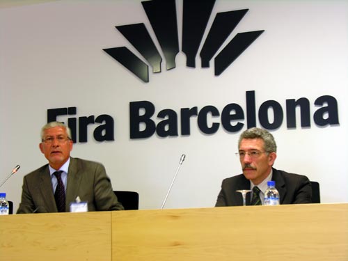 Francesc de Paula Pons, general Secretary of Confemadera and Luis Vega...