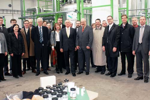Invitados de Petopur a la inauguracin oficial de la produccin en Schwarzheide