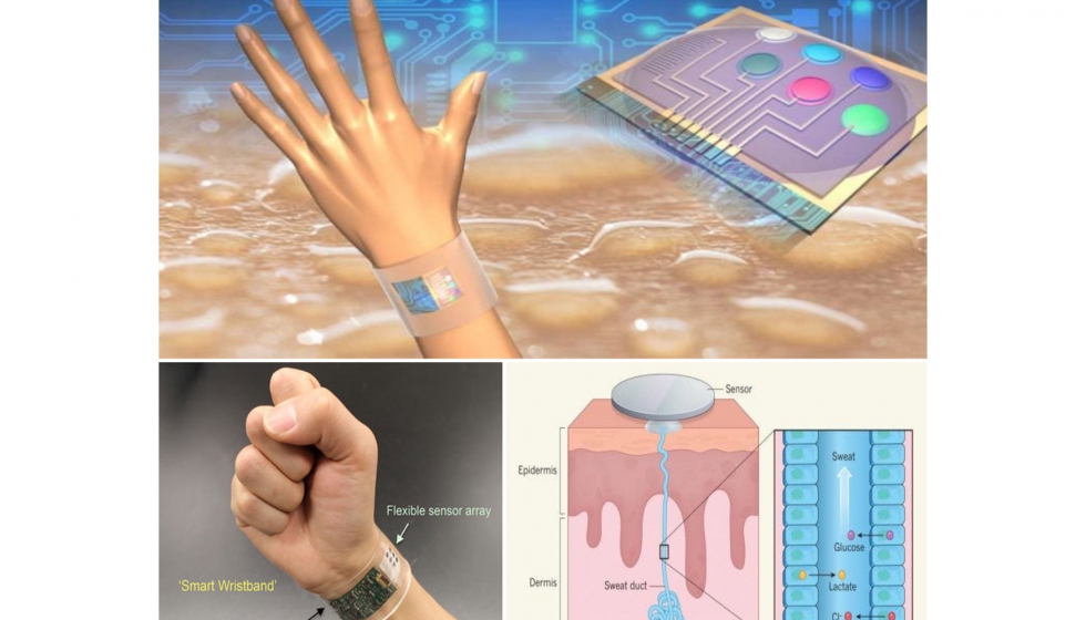El nuevo sensor desarrollado en la Universidad de Berkeley puede convertirse en pulseras o cintas para la cabeza inteligentes que proporcionan un...