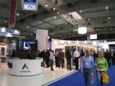 Cortizo in Construmat, of 250 m2, booth consisted of five large areas