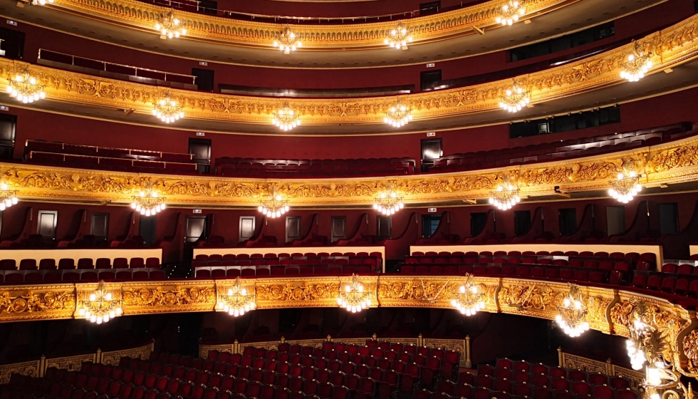 Imagen del interior del Gran Teatre del Liceu en Barcelona