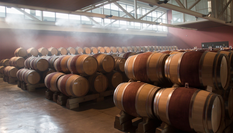 Los vinos de Roda hacen la fermentacin malolctica en barrica, en una nave de 1.000 m2 dotada de un suelo radiante y refrescante...
