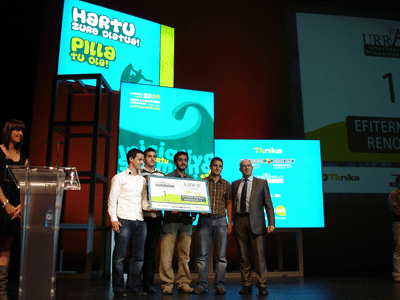 La empresa Efitermik recibi el primer premio a la mejor empresa emprendedora 2009, al que correspondi una dotacin de 3.000 euros...