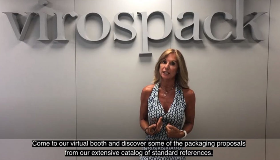 Rosa Porras, directora de marketing y comunicacin, presenta el stand de Virospack en la feria virtual webpackaginglive...