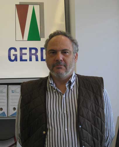 Alfons Gell, secretario general del Gerd, en su despacho del Parque Tecnolgico del Valls, en Barcelona