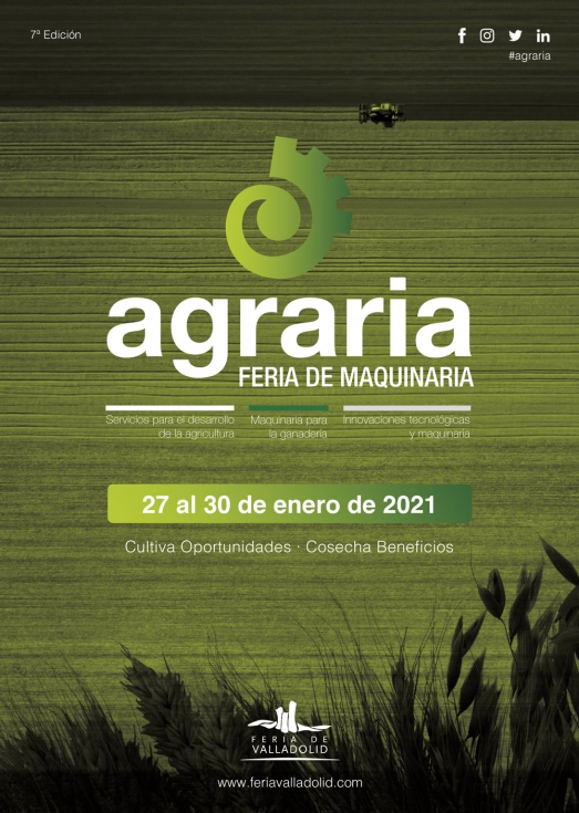 La feria AGRARIA 2021 de Valladolid mantiene su previsin de celebracin del 27 al 30 de enero de 2021