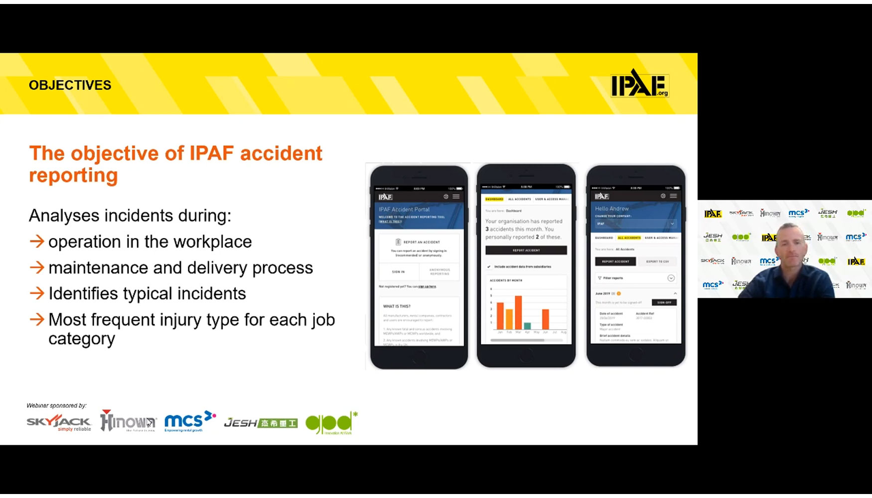 Webinar organizado por Ipaf para la notificacin de accidentes