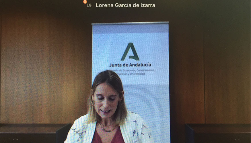 La viceconsejera de Transformacin Econmica, Industria, Conocimiento y Universidades de la Junta de Andaluca, Lorena Garca de Izarra...