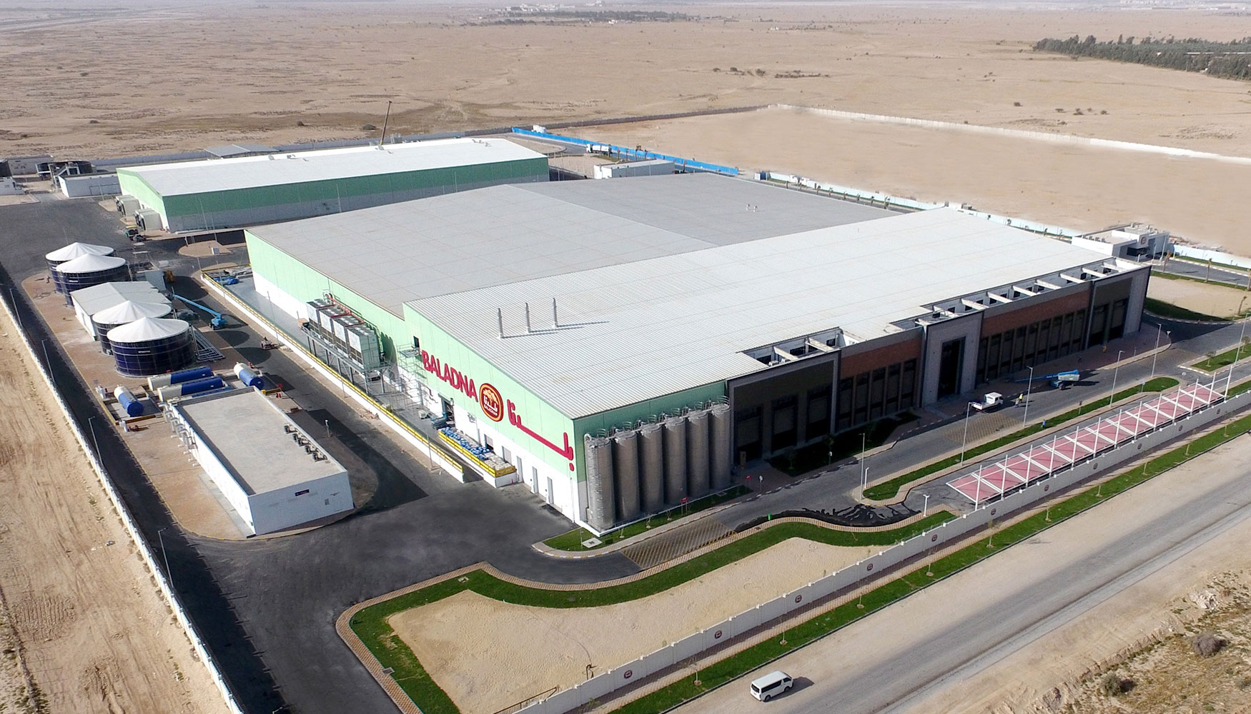 Instalaciones de Baladna, el mayor productor de lcteos de Qatar