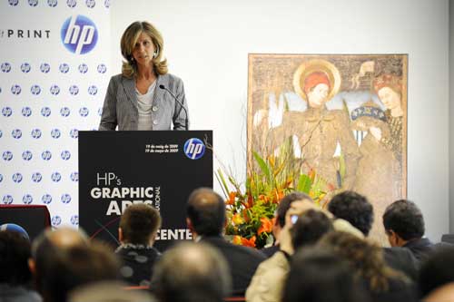 Garmendia, durante su intervencin en la sede de HP en Sant Cugat del Valls